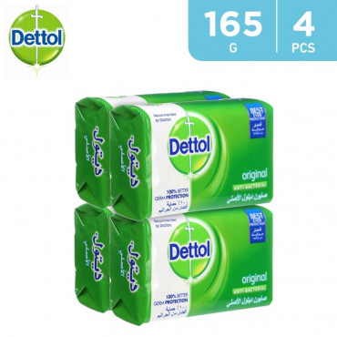 DETTOL SOAP ASSORTED 4 X 165GM