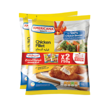 AMERICANA CHICKEN FILLET 750GRX2S