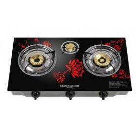 Cleenwood Cw-262 Three Burner Gas Stove With Top