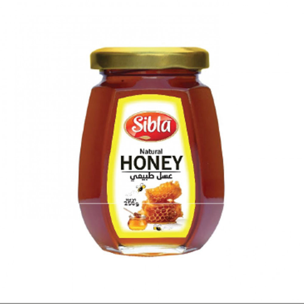 Sibla Honey Octa Glass Jar 250 Gm