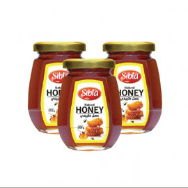 Sibla Honey Octa Glass Jar 250 Gm X 3'S