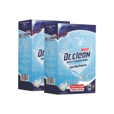 DR CLEAN WASH DETERGENT POWDER 2 X 2.5 KG