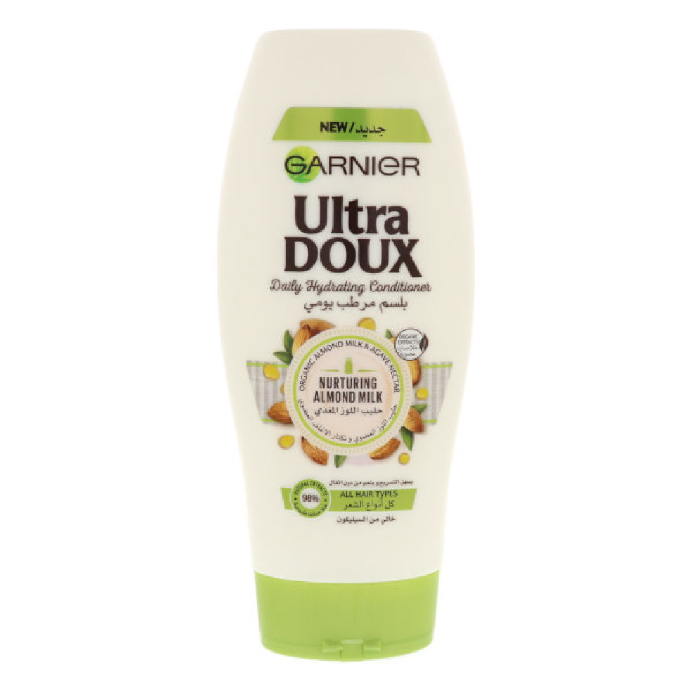 GARNIER ULTRA DOUX DAILY HYDRATING CONDITIONER NURTURING ALMOND MILK 400ML 