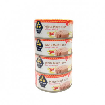 Al Wazzan White Meat Tuna With Chilli 4 x 160gm 