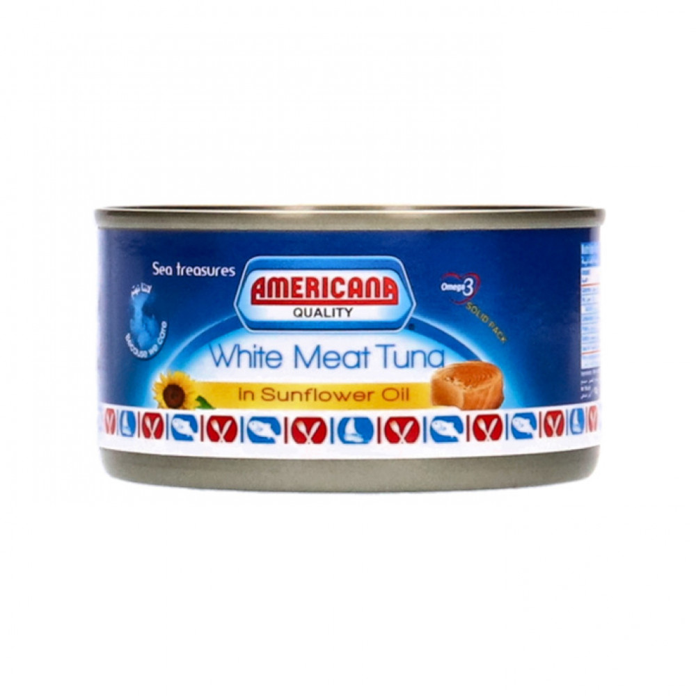 Americana White Meat Tuna In Sun Flower Oil 185Gm