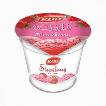 KDD ICE CREAM CUP STRAWBERRY 100ML