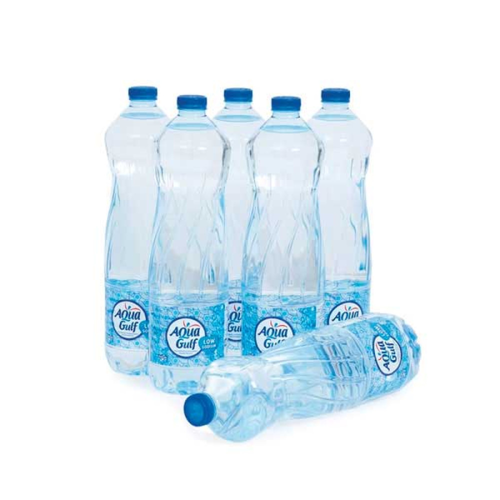 AQUA GULF DRINKING WATER LOW SODIUM 6 X 1.5LTR 