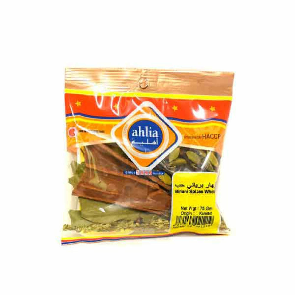 AHLIA BIRIYANI SPICES WHOLE 75GM 