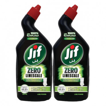 Jif Zero Limescale Toilet Cleaner Lime Power 2 x 750ml 