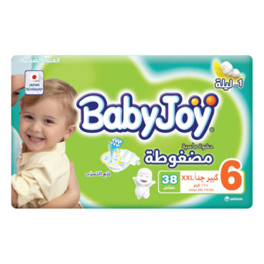 BABYJOY DIAPERS JUNIOR 16+ KG 38 PIECES 