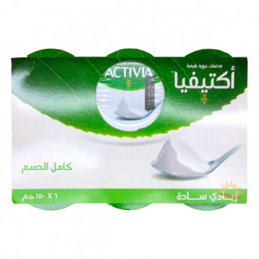 Activia Fresh Yoghurt Full Fat 6 x 150gm 