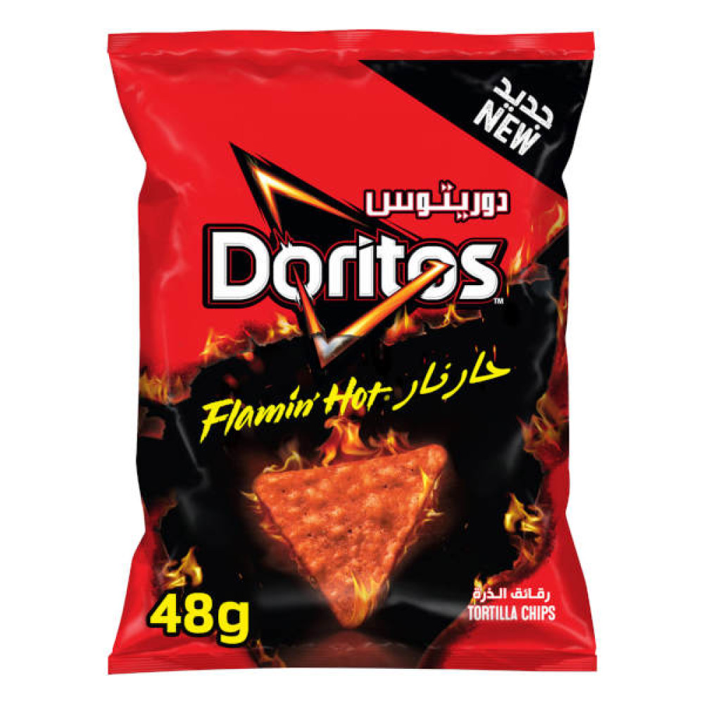 DORITOS TORTILLA CHIPS FLAMIN HOT 48GM 
