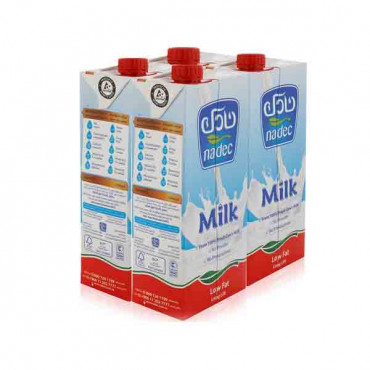 Nadec Low Fat Long Life Milk 4 x 1Ltr  