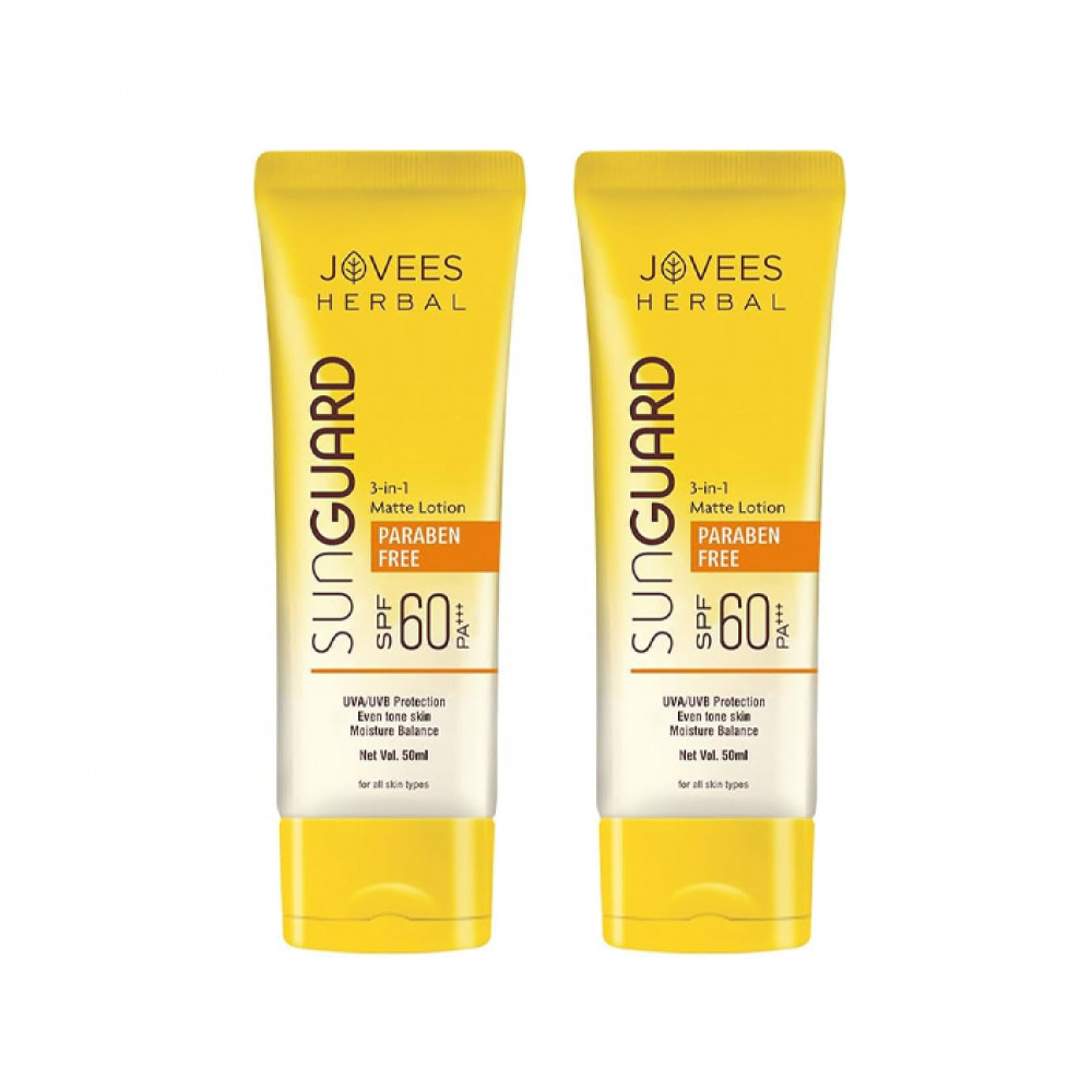 Jovees Sunguard Matte Lotion Spf60 100Mlx2Pcs