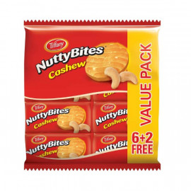 Tiffany Nuttybites Cookies Cashew 8 x 90gm