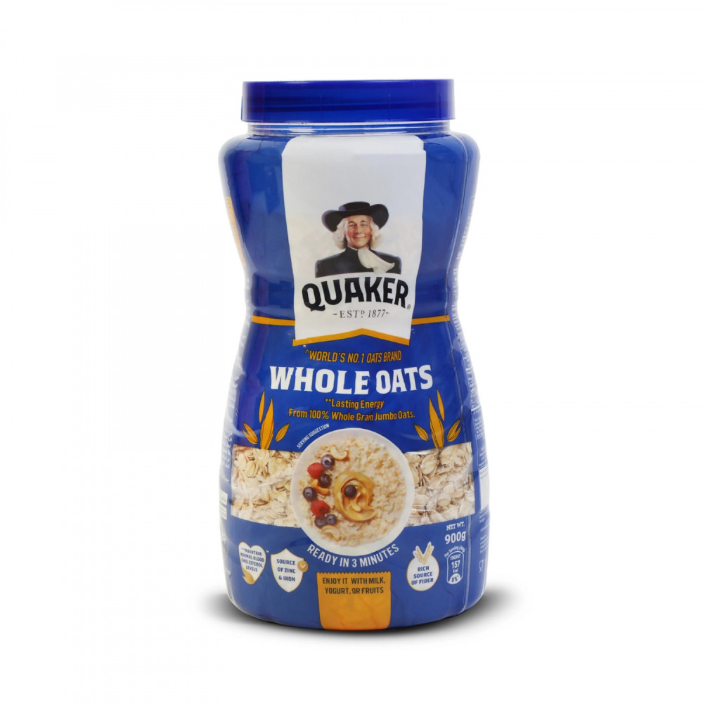 QUAKER WHOLE OATS (PET) 900GM