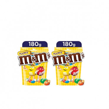 M & M Peanut Pouch 2 x 180gm 