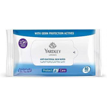 Yardley Anti Bactirial Wipes 20'S