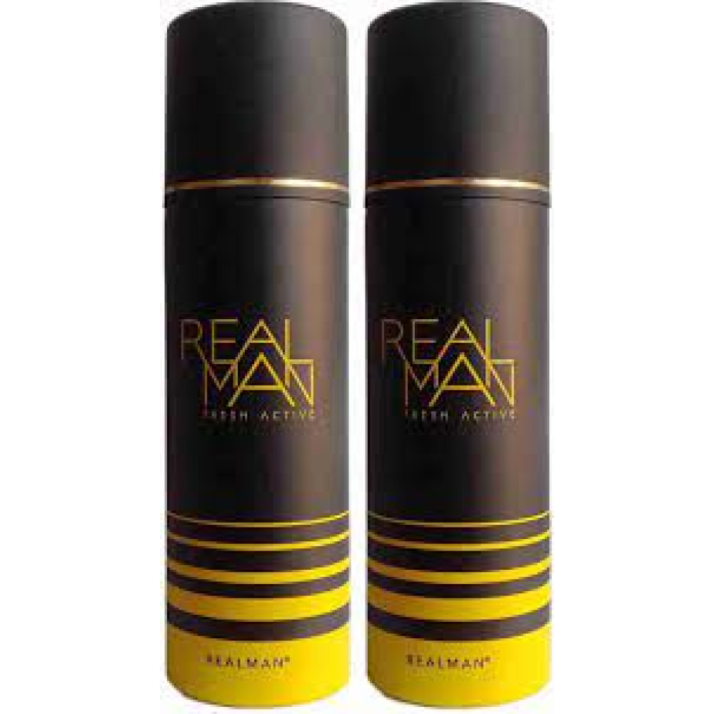 REAL MAN DEO FRESH ACTIVE 150ML 2PC OFFER