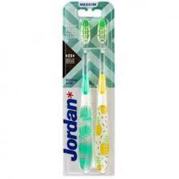 Jordan Individual Clean Toothbrush Medium 2Pcs