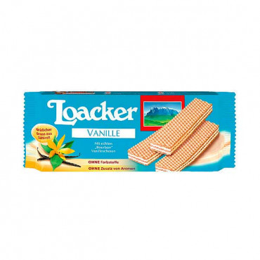 Loacker Cream Wafers Vanilla 175gm 