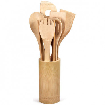 Bamboo Kitchen Tool 8 Pcs Set 