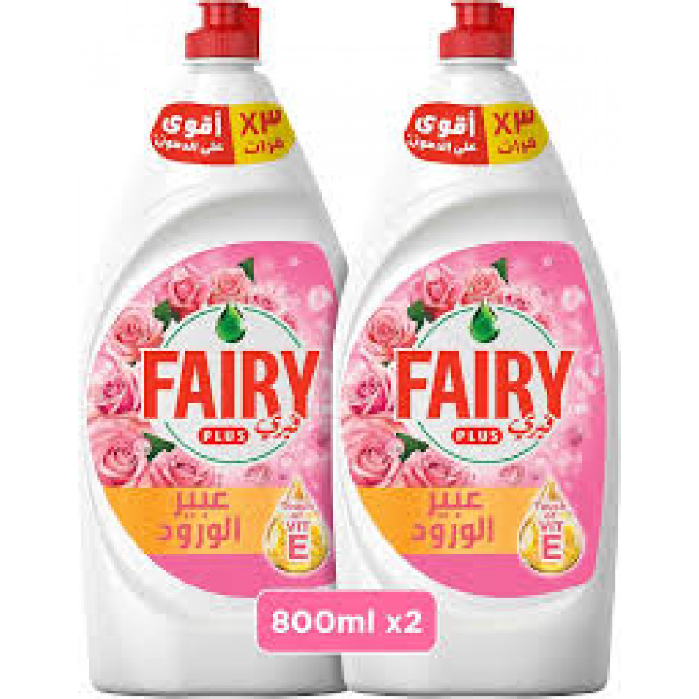 Fairy Rose Dish Wash 2X800Ml
