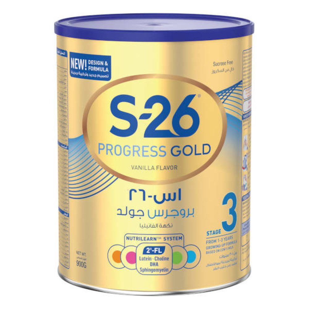 S-26 PROGRESS GOLD STAGE 3 INFANT FORMULA 900GM 