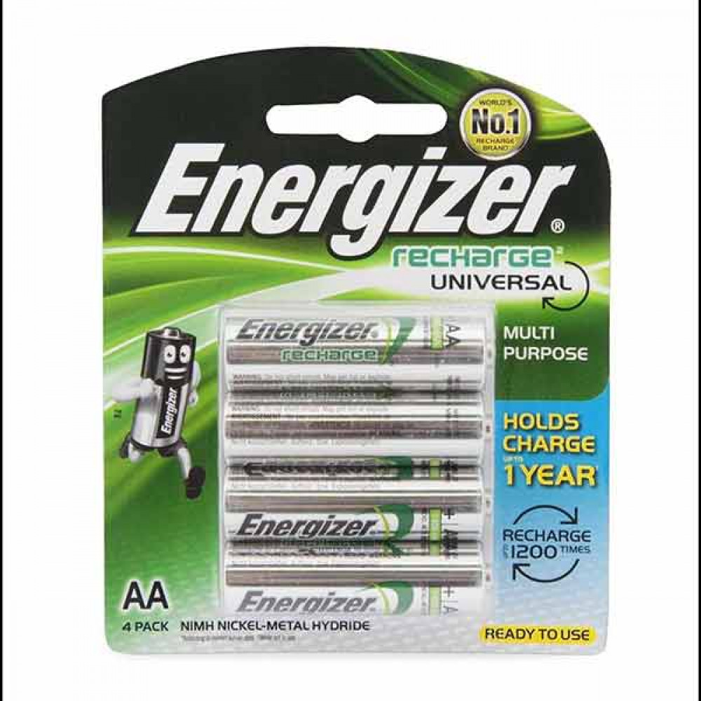 Energizer Rechargeable Battery NH15 BP4 AA Size Energizer Rechargeable Battery NH15 BP4 AA Size