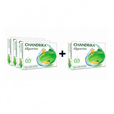 Chandrika Glycerine Bath Soap 125gm 3+1 