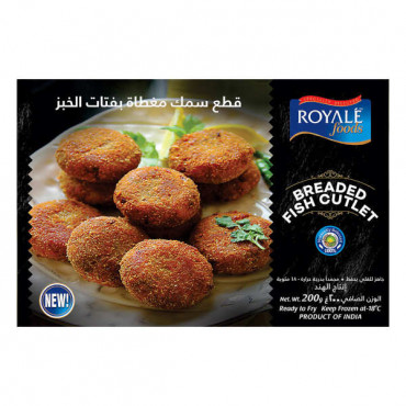 Royale Foods Frozen Breaded Fish Cutlet 200gm 