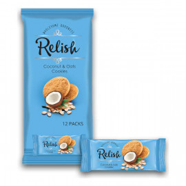 Nabil Relish Coconut & Oats Cookies 12 x 42gm